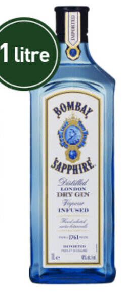 Dan Murphy's Bombay Sapphire London Dry Gin 1L offer