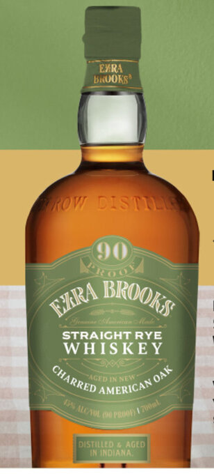Dan Murphy's EZRA BROOKS STRAIGHT RYE WHISKEY 750ML offer