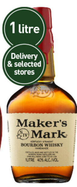 Maker's Mark Kentucky Straight Bourbon Whisky 1L
