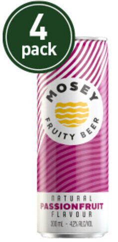 Mosey Passionfruit Fruity Beer 300mL Cans