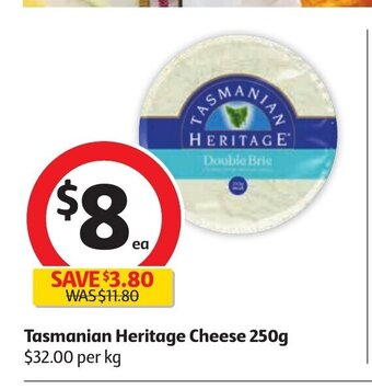 Coles Tasmanian Heritage Cheese 250g offer