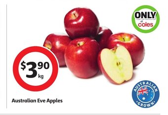 Coles Australian Eve Apples offer