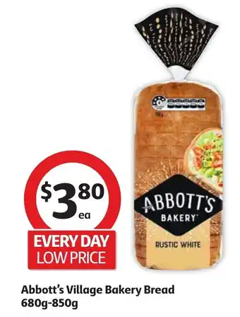 Abbott's Village Bakery Bread 680g-850g