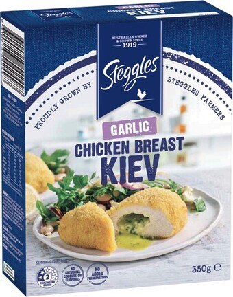 IGA Steggles garlic chicken breast kiev 350g offer