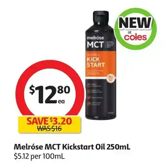 Coles Melrose MCT Kickstart Oil 250mL offer