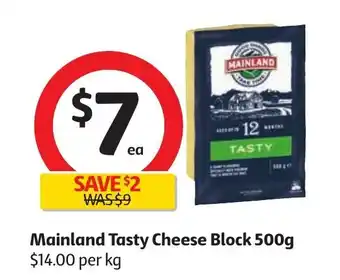 Mainland Tasty Cheese Block 500g