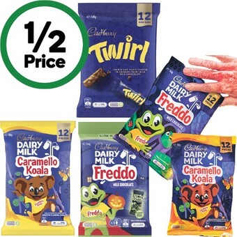 Woolworths Cadbury sharepacks 144-180g offer