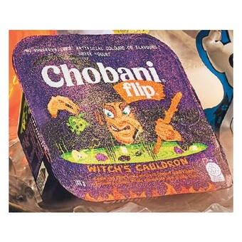 Woolworths Chobani flip witch’s cauldron apple and pear greek yoghurt 140g – from the fridge offer