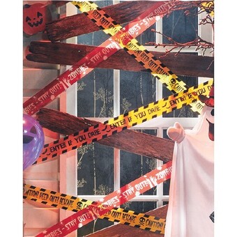 Halloween warning tape pk 3