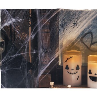 Woolworths Halloween spider webs white offer