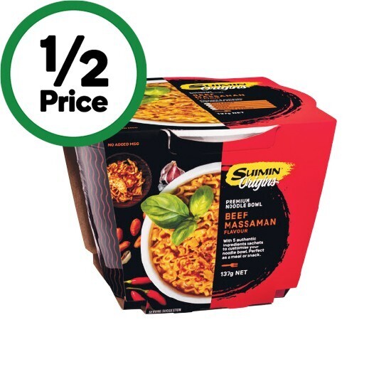 Suimin noodle bowl 122137g offer at Woolworths