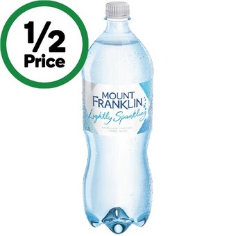 Woolworths Mount franklin lightly sparkling 1.25 litre offer