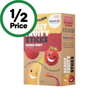 Woolworths Goodness me fruit snacks 120g pk 6 offer