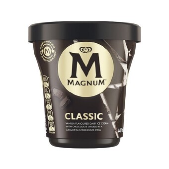 Woolworths Magnum classic or luxe ice cream tub 440ml – from the freezer offer