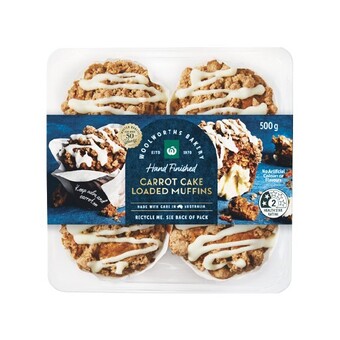 Woolworths Woolworths loaded muffin varieties pk 4 offer