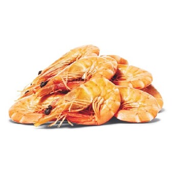 Woolworths Fresh cooked medium crystal bay banana prawns offer