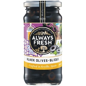 Woolworths Always fresh black sliced olives 235g offer