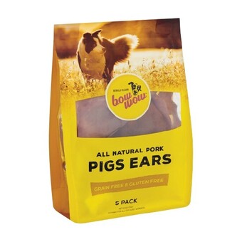 Woolworths Bow wow pigs ears pk 5 offer