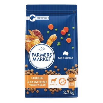 Woolworths Farmers market dry dog food 2.7 kg offer