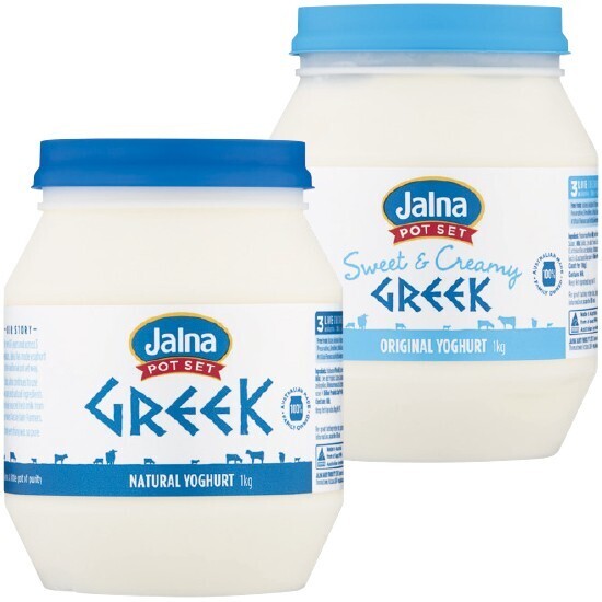 Jalna pot set greek yoghurt 1 kg offer at Woolworths
