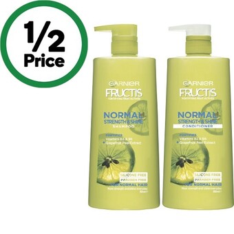 Woolworths Garnier fructis shampoo or conditioner 850ml offer