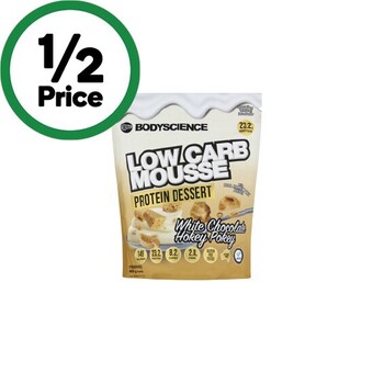 Woolworths Body science low carb mousse protein dessert 400g offer