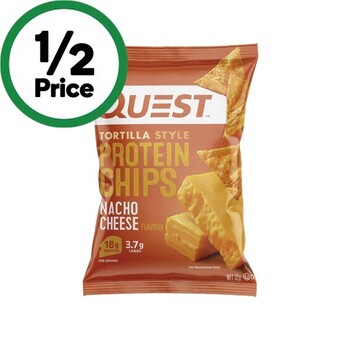Woolworths Quest protein tortila chips 32g offer