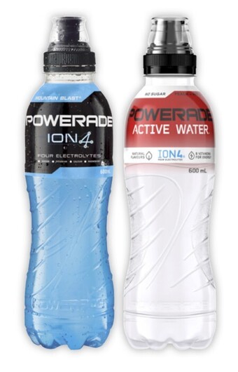 Coles Powerade sports drink or active water 600ml offer