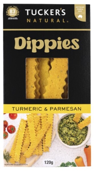Tucker's dippies crackers 120g