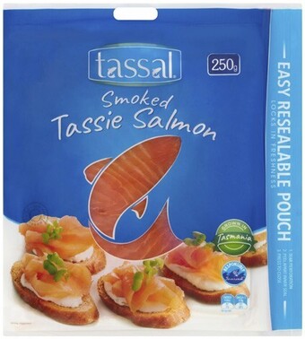 Coles Tassal smoked salmon 250g offer