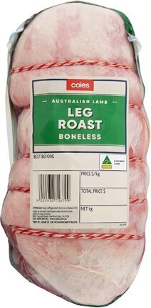 Coles Coles australian lamb boneless leg roast offer