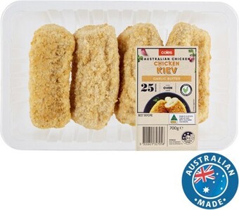 Coles Coles rspca approved chicken breast kiev garlic butter 700g offer