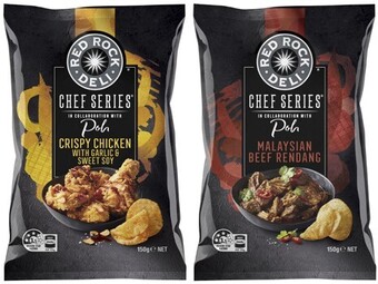 Coles Red rock deli potato chips 150g-165g offer