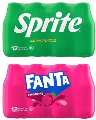 Coles Coca-cola, fanta or sprite soft drink 12x300ml offer