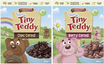 Coles Arnott's teeny tiny teddy cereal 580g offer