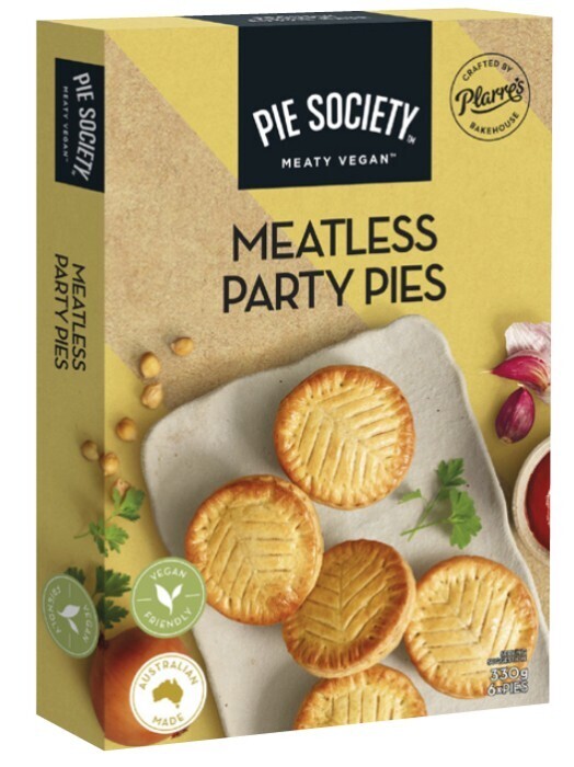 Pie society meatless party pies 6 pack 330g offer at Coles