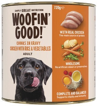 Coles Woofin good dog food 720g offer