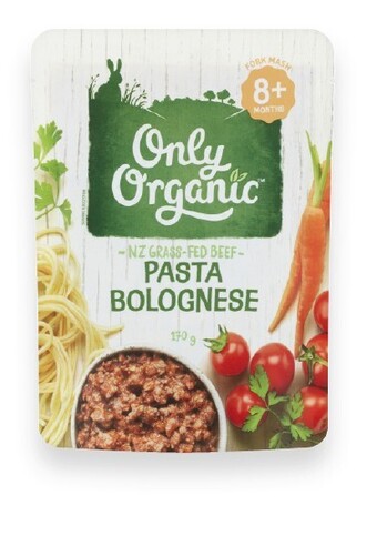 Coles Only organic bolognese pasta 8+ months 170g offer