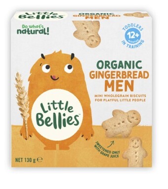 Coles Little bellies organic gingerbread men 12+ months 130g offer