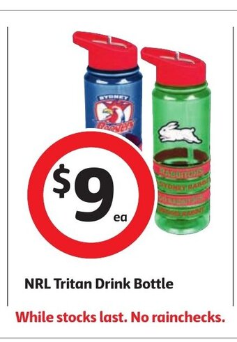 Coles NRL Tritan Drink Bottle offer
