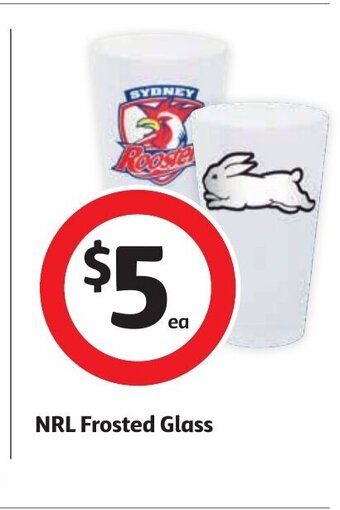 Coles NRL Frosted Glass offer