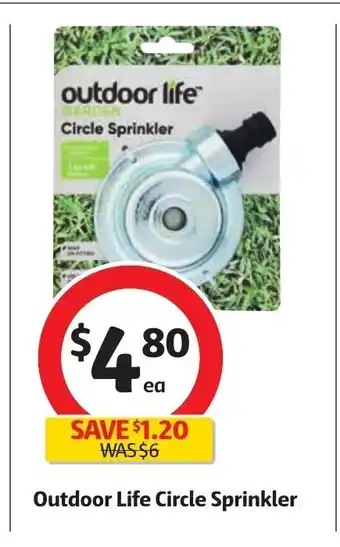 Coles Outdoor Life Circle Sprinkler offer