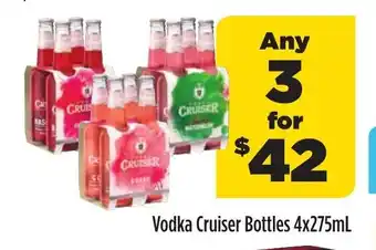 Coles Vodka Cruiser Bottles 4x275mL offer