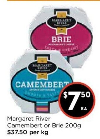 Foodworks Margaret River Camembert or Brie 200g offer