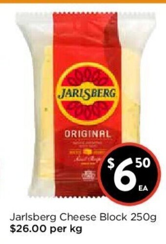 Foodworks Jarlsberg Cheese Block 250g offer