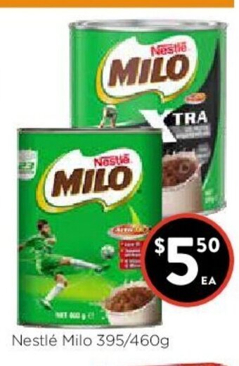 Foodworks Nestle Milo 395/460g offer