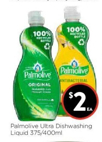 Foodworks Palmolive Ultra Dishwashing Liquid 375/400ml offer