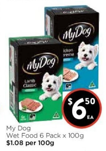 Foodworks My Dog Wet Food 6 Pack x 100g offer