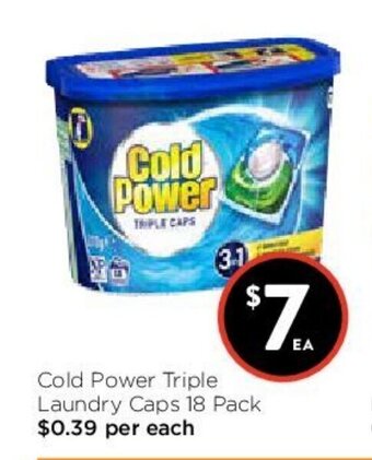 Foodworks Cold Power Triple Laundry Caps 18 pack offer