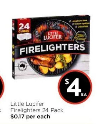 Foodworks Little Lucifer Firelighters 24 Pack offer